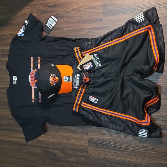 NWT New York Knicks T-Shirt,Cap and Basketball Shorts Set - Mens - Picture 5 of 6